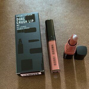 Bobbi Brown Dual Crush Lip Set: Crushed Lip Gloss, Free Spirit, Lip Color, Bare